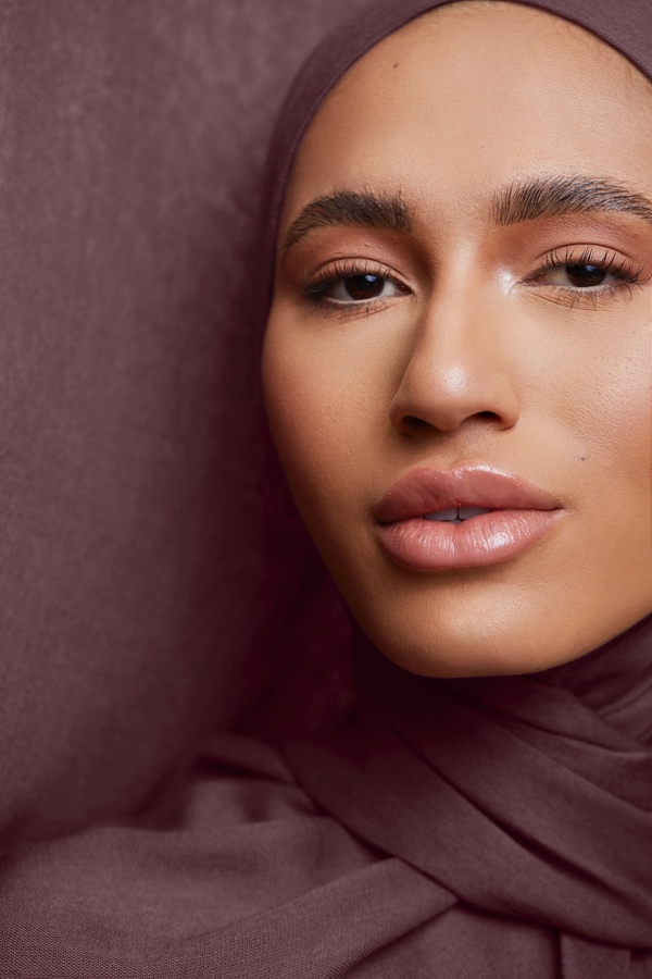 Breathable Modal Hijab - Muted Burgundy
