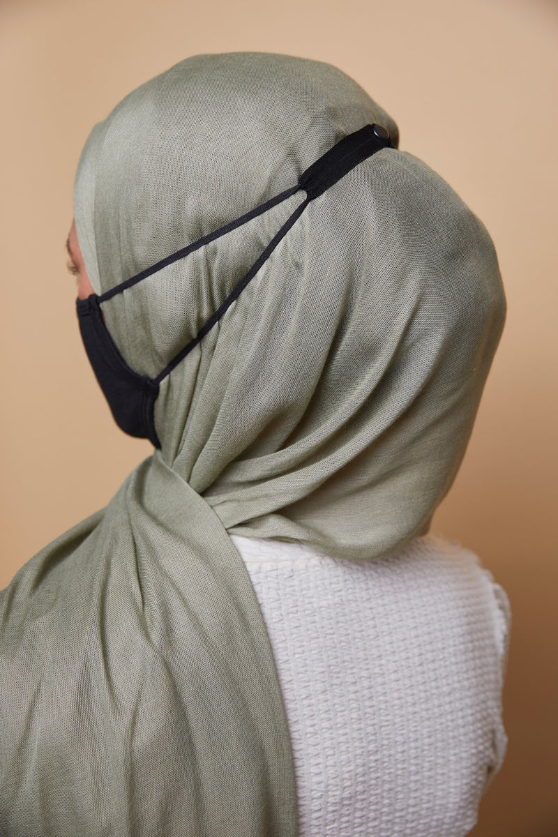 (Hijab Friendly) Mask Extenders - Black (Pack of 3)