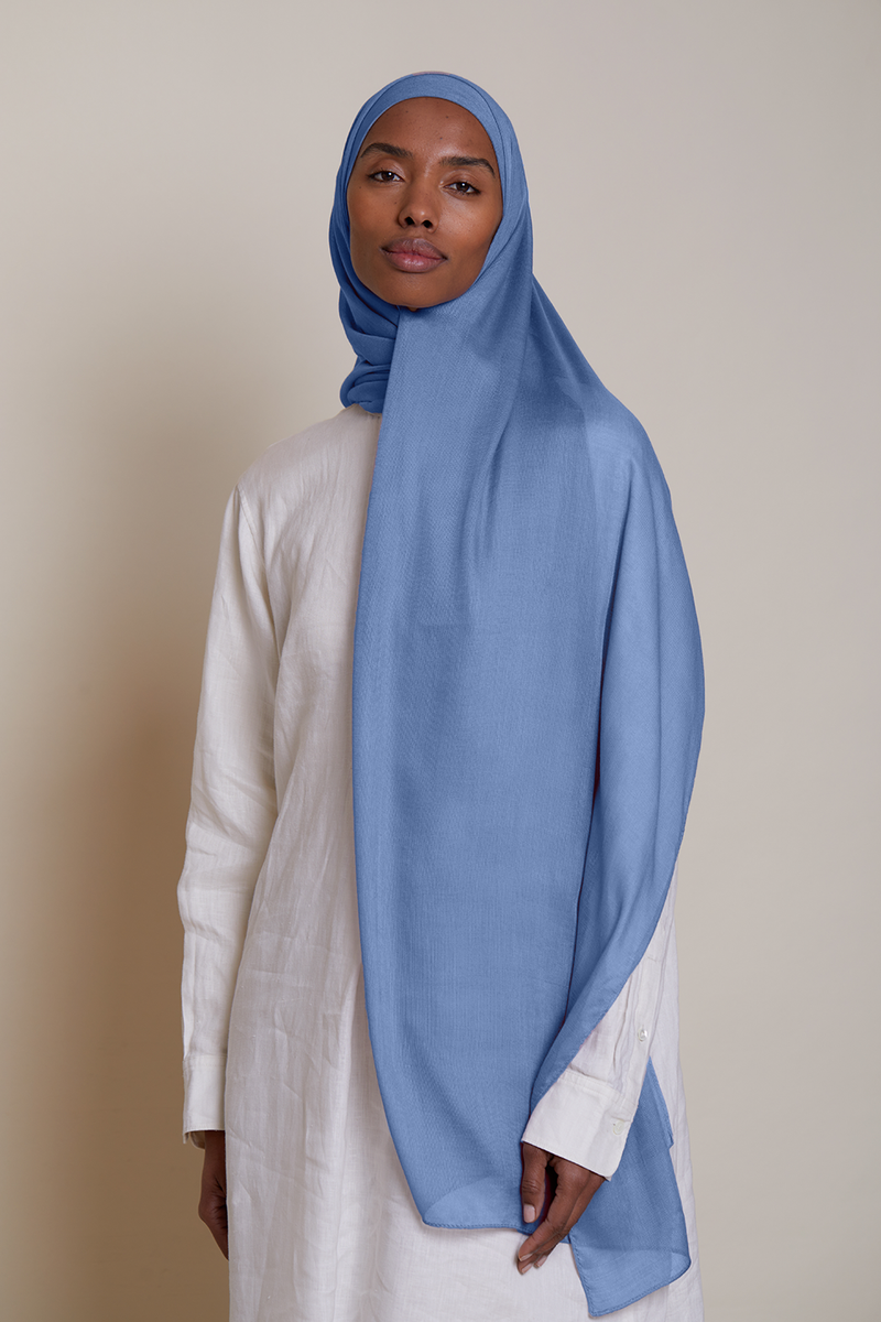 Breathable Modal Hijab - Denim