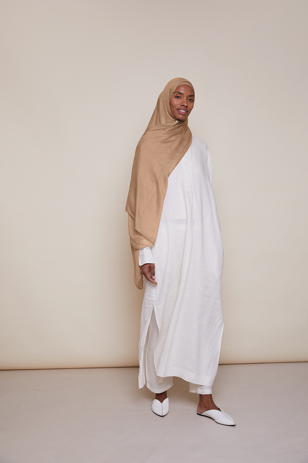 Breathable Modal Hijab - Desert Sand