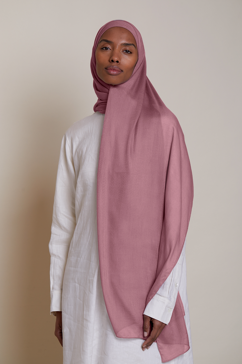 Breathable Modal Hijab - Dusty Rose