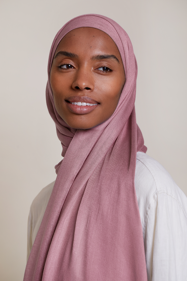 Breathable Modal Hijab - Dusty Rose