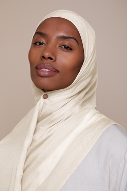 Breathable Modal Hijab - Ivory