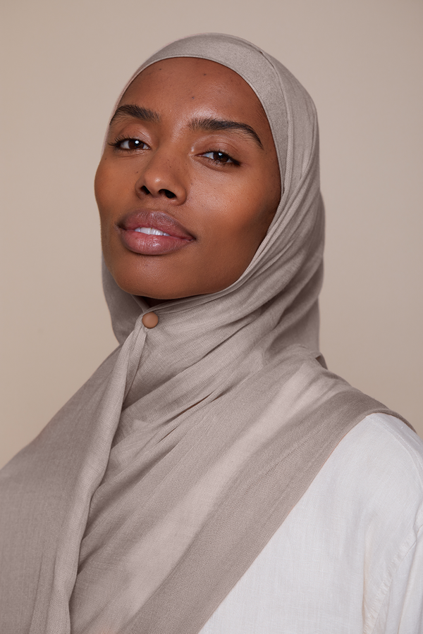 Breathable Modal Hijab - Mushroom