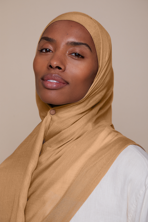 Breathable Modal Hijab - Tan