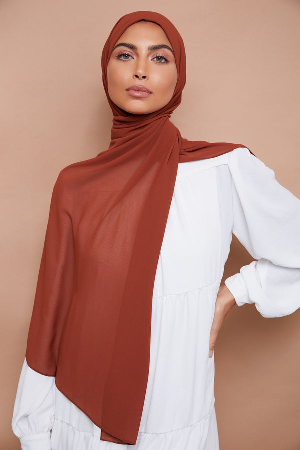 Auburn Premium Chiffon Hijab | VOILE CHIC | Chiffon Hijab