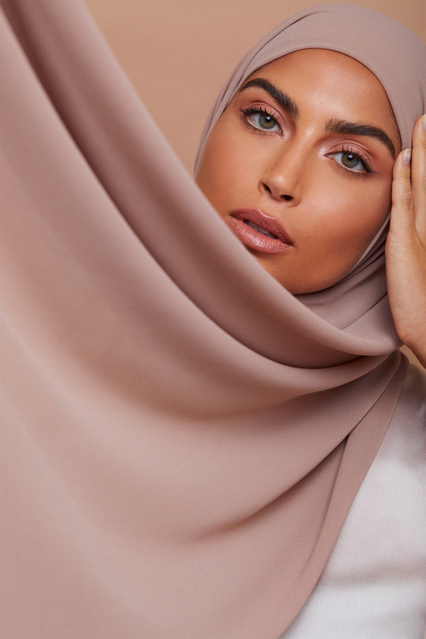 Desert Burgundy Premium Chiffon Hijab | VOILE CHIC | Chiffon Hijab