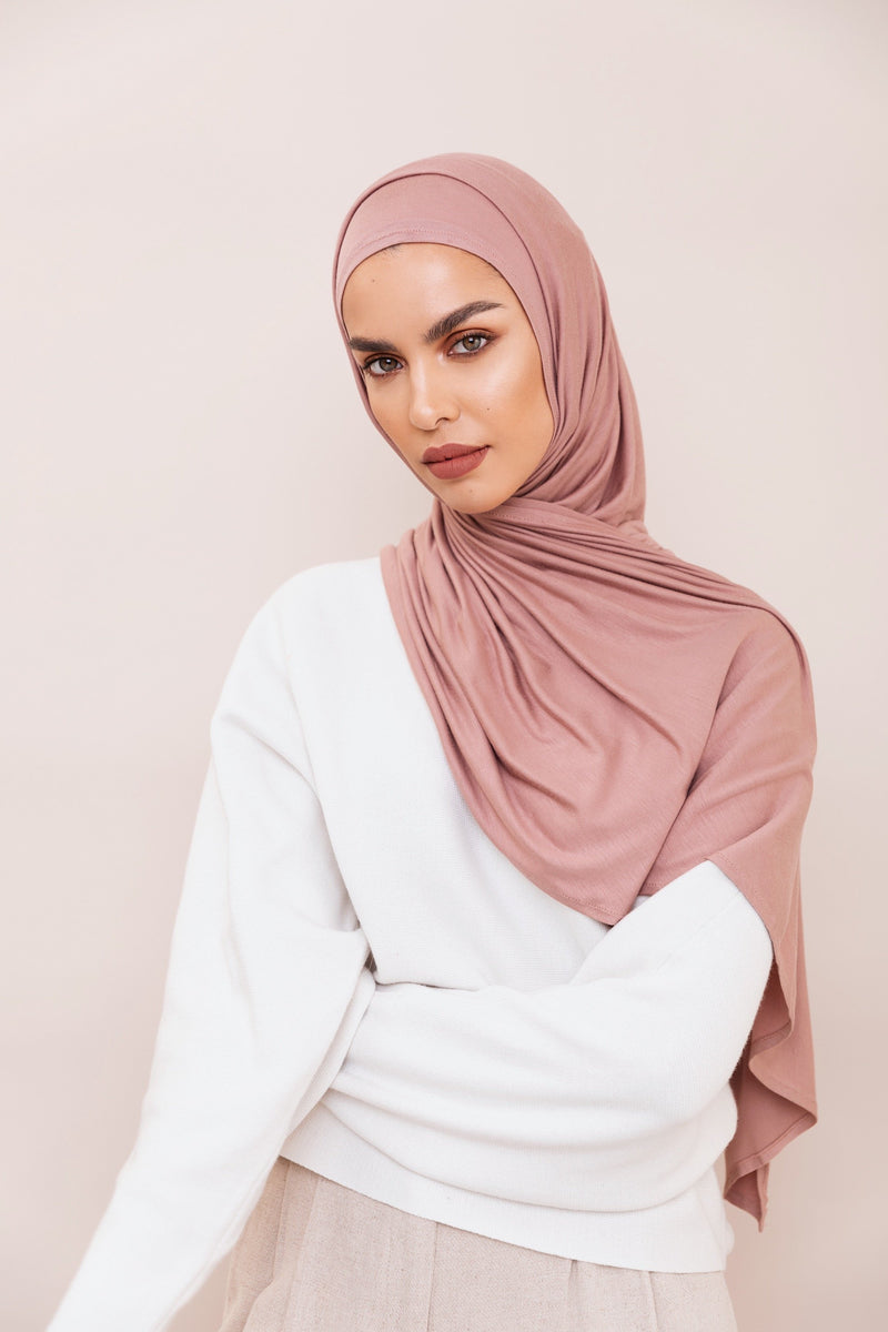 Dusty Rose Instant Hijab | VOILE CHIC | Pre-Sewn Instant 