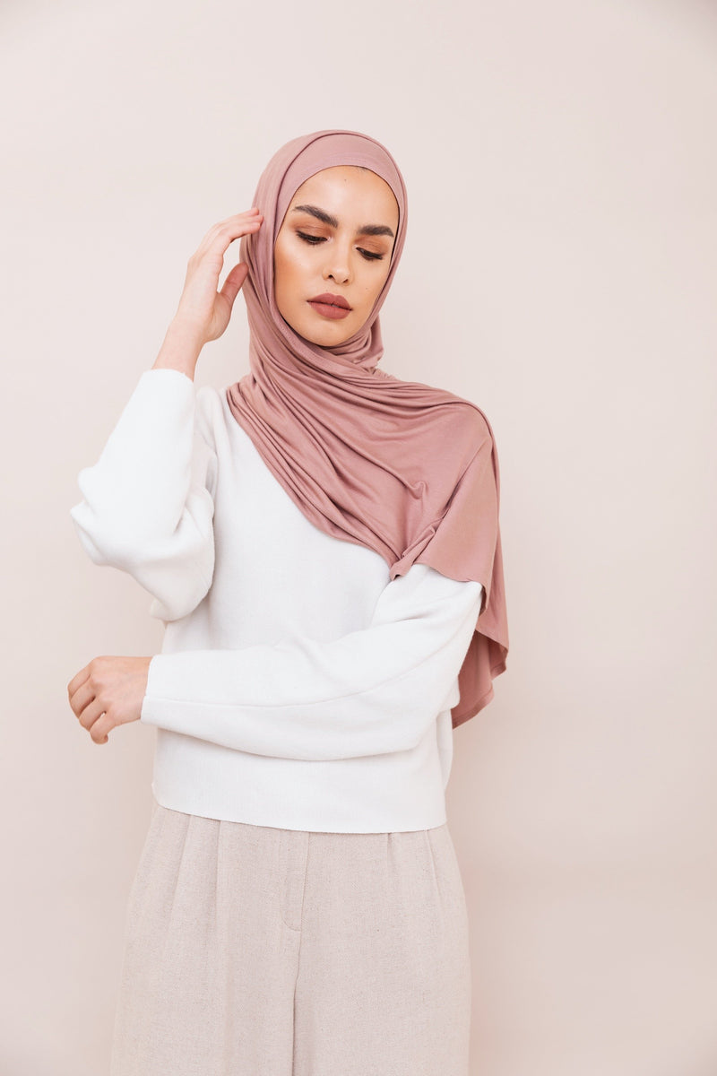 Dusty Rose Instant Hijab | VOILE CHIC | Pre-Sewn Instant 