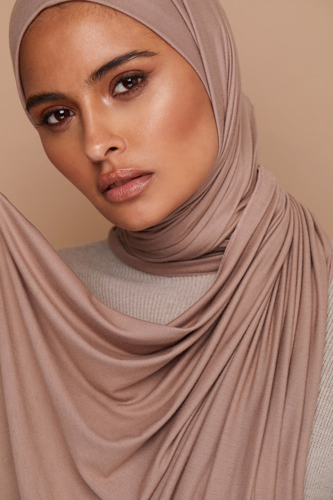 Premium Jersey Hijab - Light Mink – Voile Chic - Canada