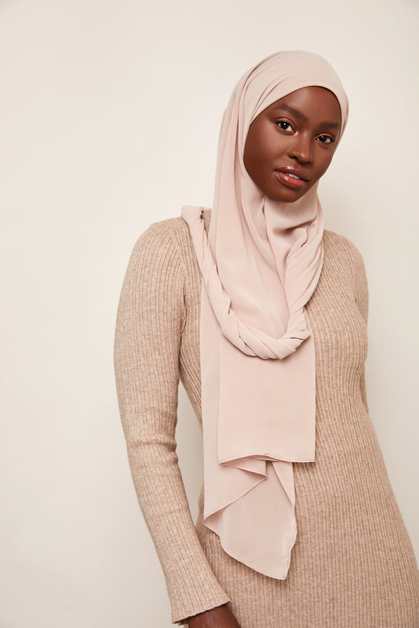 Nude Luxury Chiffon Hijab | VOILE CHIC | Chiffon Hijab