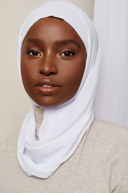Luxury Chiffon Hijab - White – Voile Chic - Canada