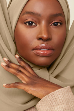 Black Luxury Chiffon Hijab | VOILE CHIC | Chiffon Hijab