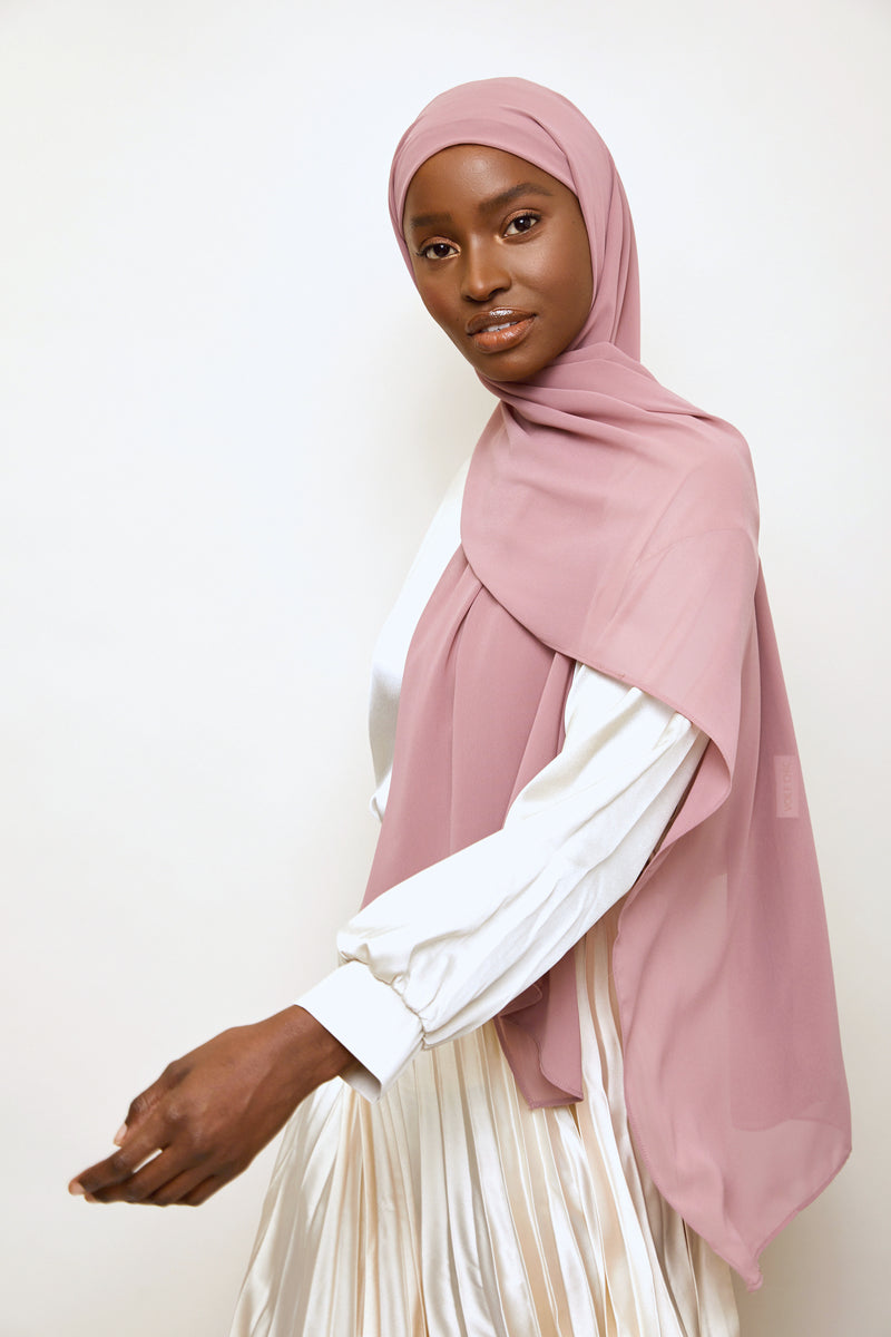 Blush Chiffon Hijab | VOILE CHIC | Chiffon Hijab