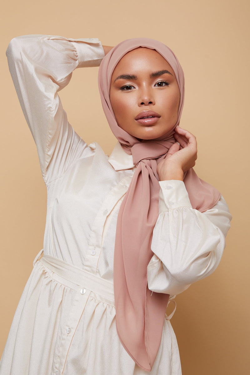 Essential Chiffon Hijab - Mink