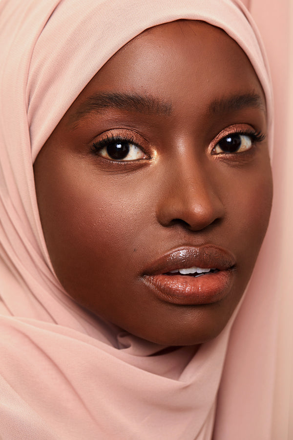 Taupe Pink Chiffon Hijab | VOILE CHIC | Chiffon Hijab