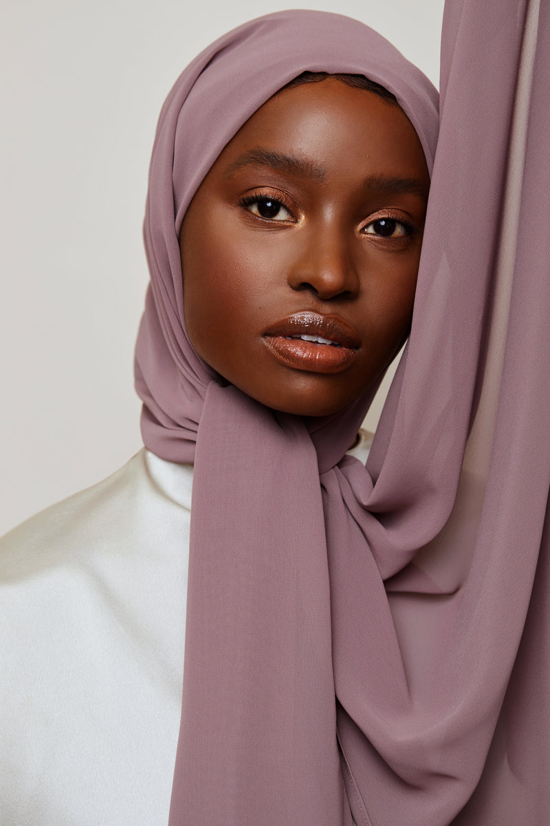 Rose Taupe Luxury Chiffon Hijab | VOILE CHIC | Chiffon Hijab