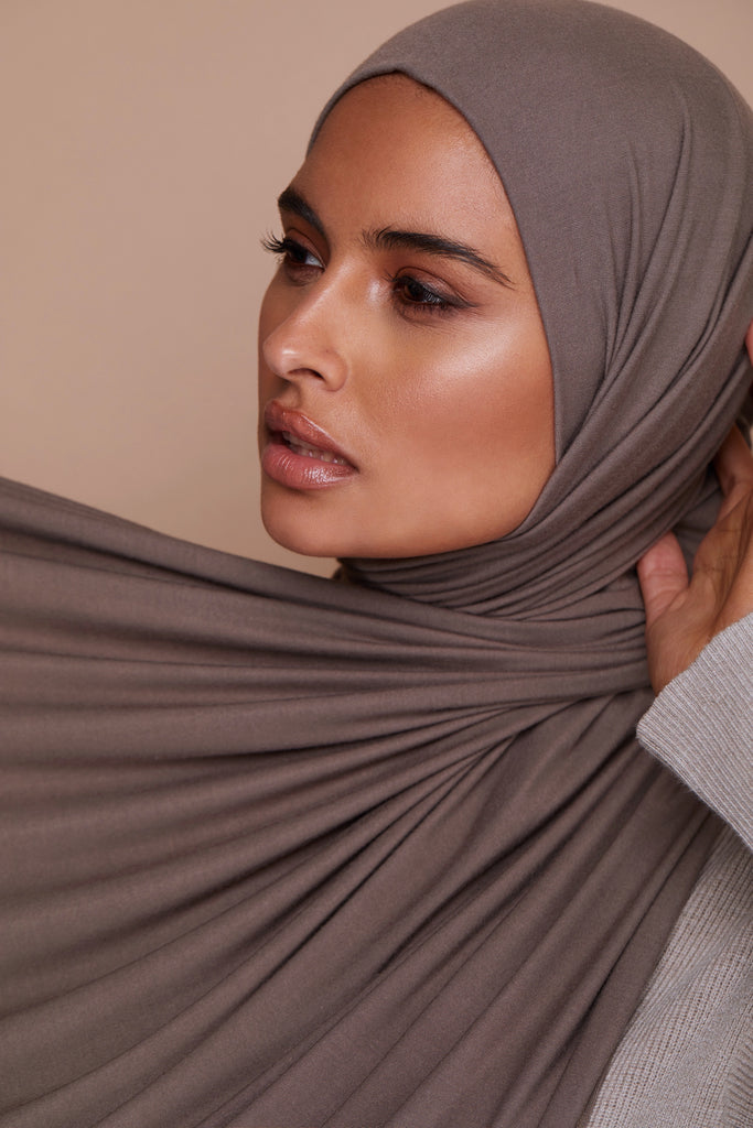 Premium Jersey Hijab - Stone – Voile Chic - Canada