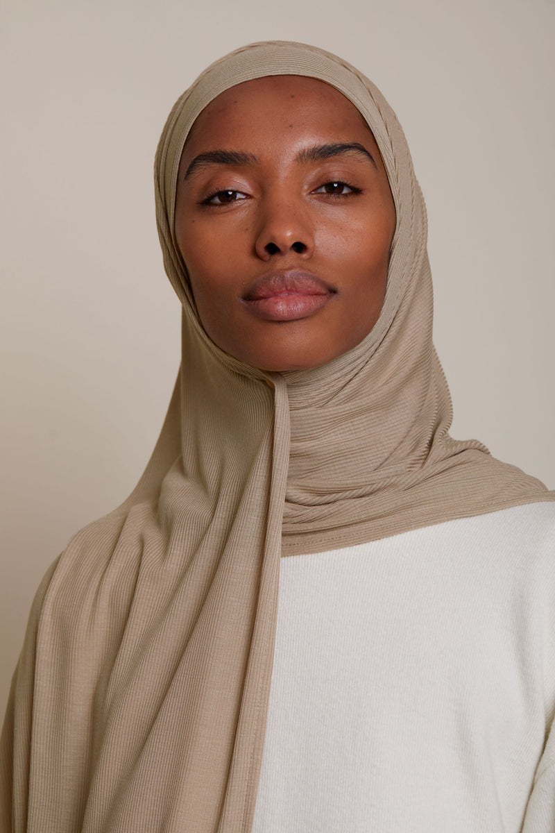 Premium Chiffon Hijab - Pink Taupe
