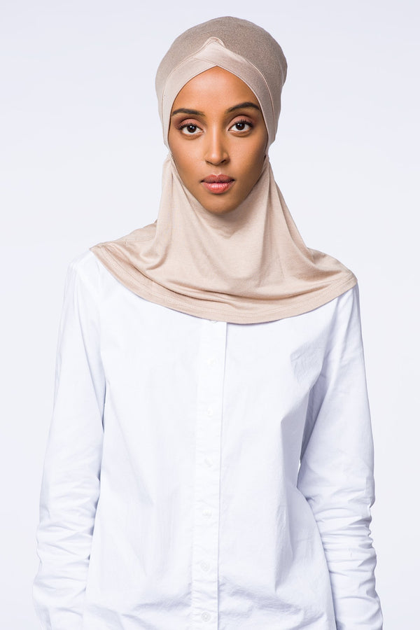 Hijab Underscarf | VOILE CHIC | Vanilla Full Coverage Criss Cross Underscarf